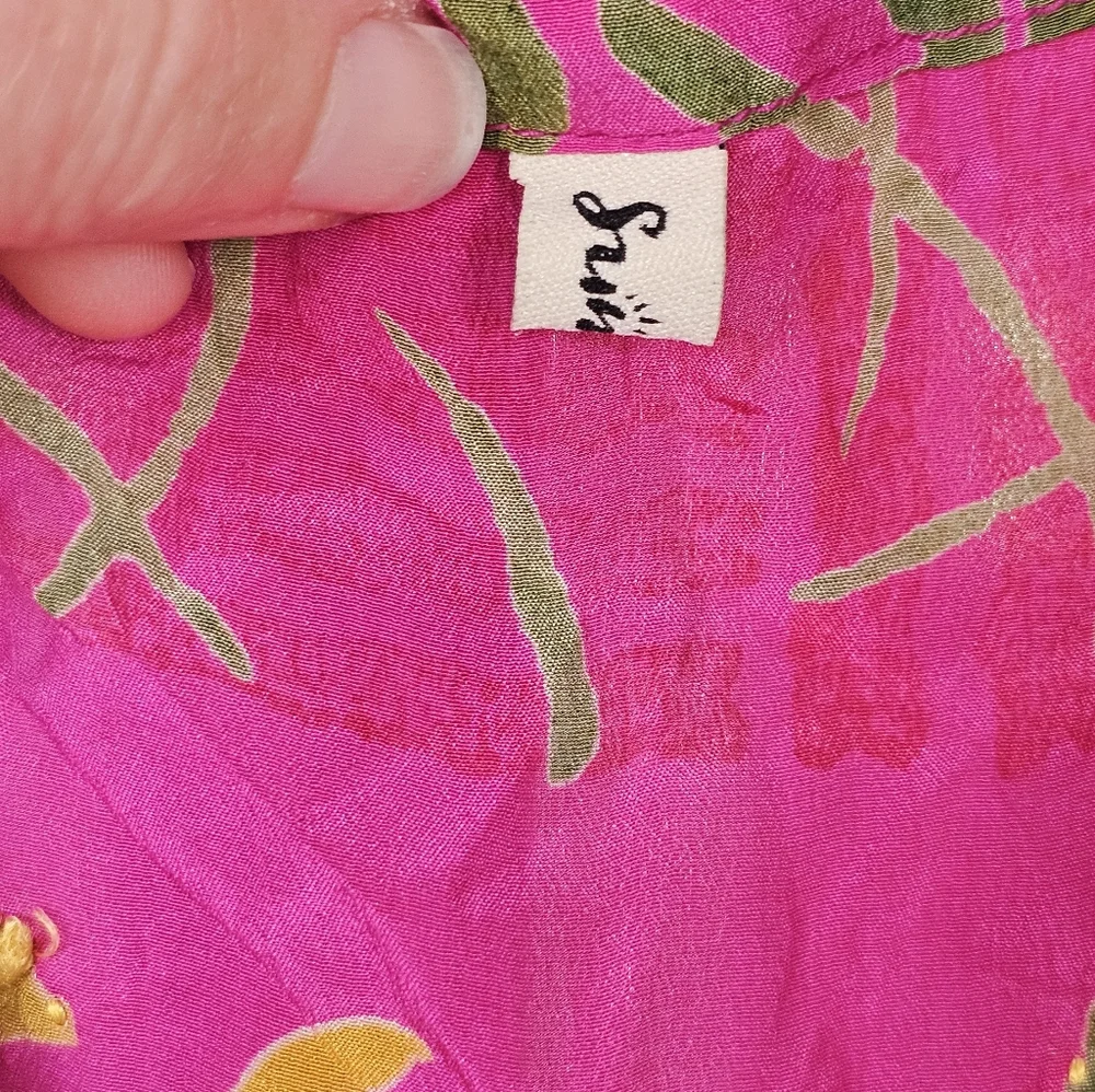 Sunchild Silk Embroidered Kaftan Dress - Picture 7 of 8